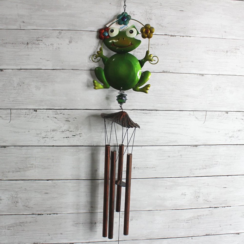 NEW Metal Wind Chime Noise Maker Garden Patio Outdoor Yard Decor Frog